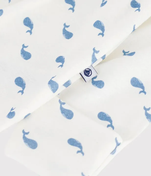 Petit Bateau/プチバトー 衿つきプリント2ウェイロンパース