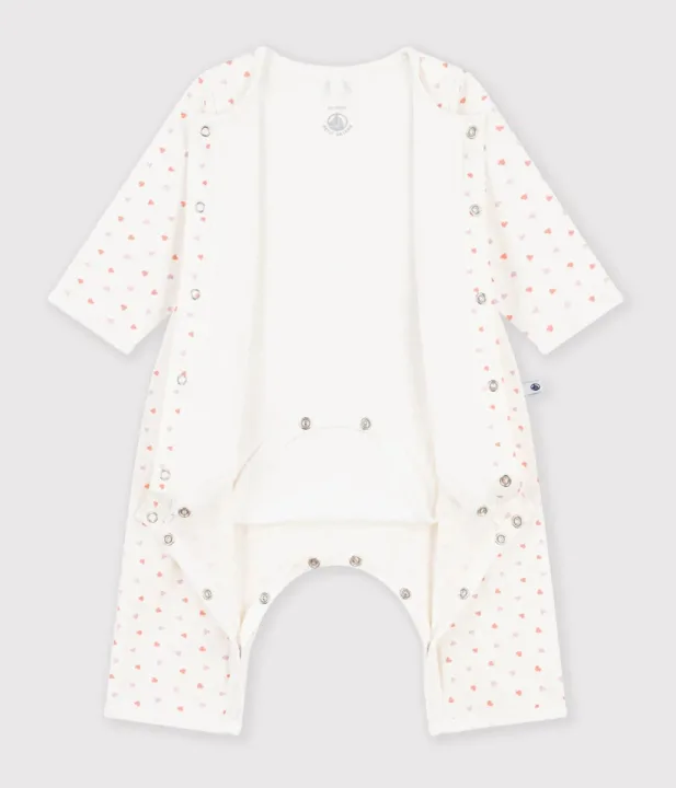 Petit Bateau/プチバトー ハートプリントボディジャマ