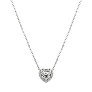 BRILLIANCE+／ブリリアンスプラス PT950 ルシーダ ハートシェイプ ヘイロー ネックレス 0.5ct