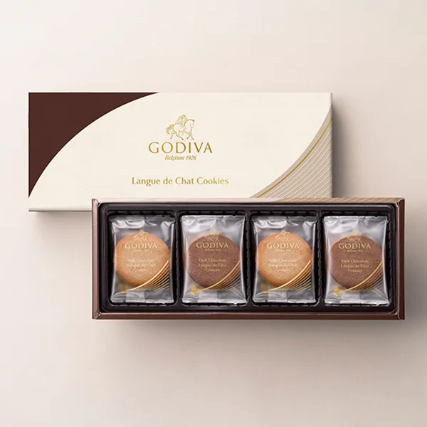 ミルク・ダークチョコの2種を楽しめる