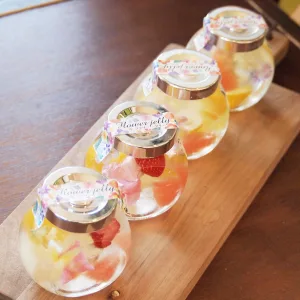 わらいみらい フラワーゼリー 4個セット