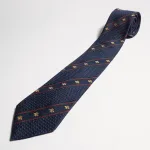 ビー（ハチ）＆ウェブ ストライプ シルクジャカード ネクタイ
