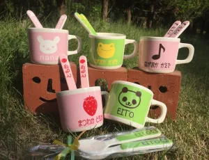 世界で一つだけのオリジナルコップ・フォーク＆スプーン３点セット