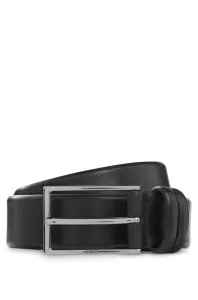 HUGO BOSS／ヒューゴ ボス ベジタンレザー ベルト ガンメタル バックル