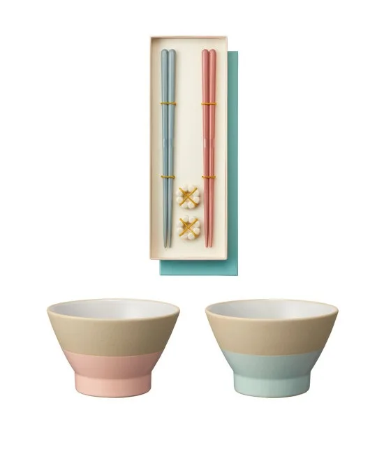 シンプルモダンな「茶碗と箸のセット」