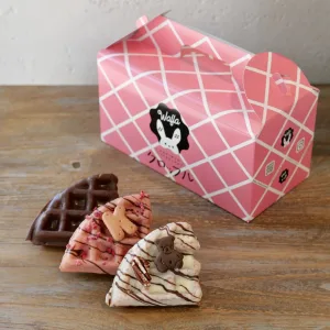 WAFLA ／ワッフラ ミニクロッフル６個入り （ミルクチョコ２個・ラズベリー２個・ピーカンナッツ２個）