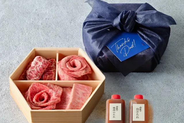 父の日をとろけるお肉でお祝いしよう! 山笑ふ「肉箱(にくばこ)肉ブーケ入り」