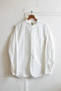 FOB FACTORY／エフオービーファクトリー BAND COLLAR SHIRT