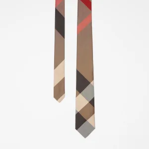 BURBERRY／バーバリー クラシックカット エグザジェレイティッドチェック シルクタイ