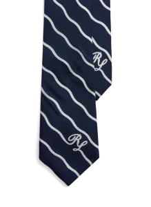 RALPH LAUREN/ラルフローレン パネル柄ネクタイ 素材：シルク100％