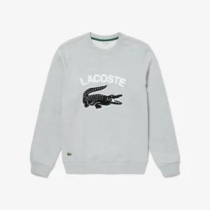 LACOSTE／ラコステ ヘリテージグラフィックプリントクルーネックスウェット