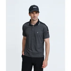 Munsingwear／マンシングウェア  ショルダーデザイン半袖シャツ