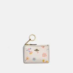 COACH／コーチ NEW ミニ スキニー ID ケース ウィズ ウォーターカラー フローラル プリント