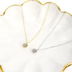 PT900 K18YG ダイヤモンド ネックレス