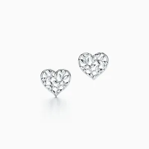 Tiffany & Co／ティファニー オリーブ リーフ ハート ピアス