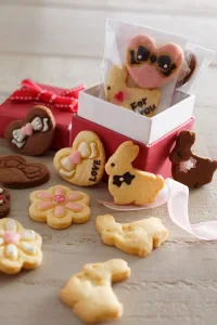 バレンタイン型抜きクッキー