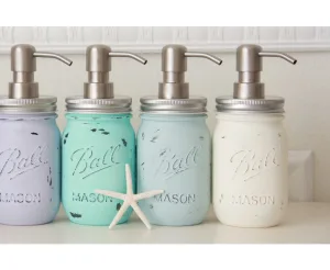 Mason jar／メイソンジャー ヴィンテージペイントソープディスペンサー