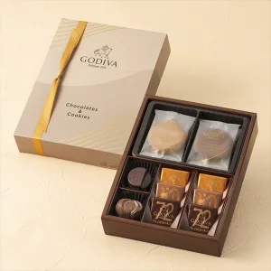 GODIVA／ゴディバ チョコレート&クッキー アソートメント（チョコレート8粒入/クッキー4枚入）