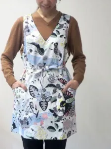 isso ecco／イッソ・エッコ ワンピース エプロン バーズアイ