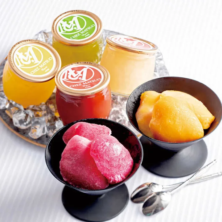 凍らせて食べるフルーツソルベ