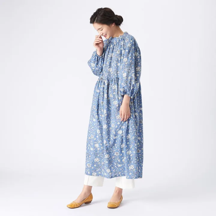 このままお買い物にも行ける「割烹着リラックスローブ」