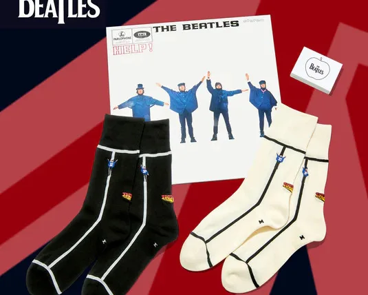 ザ・ビートルズの靴下をお父さんにプレゼント! CHICSTOCKS/シックストックス THE BEATLES「HELP!」コラボレーションソックス