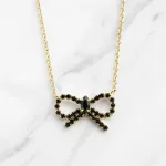 GLITTER RIBBIN NECKLACE