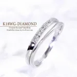 K18WG ダイヤモンド 0.05ct ピンキーリング