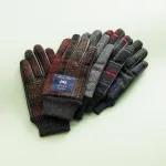 ツイード×シープ手袋 “Cuffs-Touch Panel”