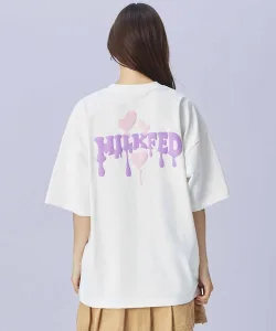 MILKFED.／ミルクフェド MELTY LOGO WIDE S/S TEE