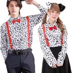 パーティーシティ アニマルシャツ コスプレ ダルメシアンシャツ ユニセックス ホワイト