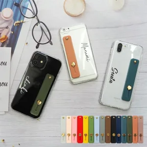 カエルんカバー ハードスマホケース スマホバンド付き