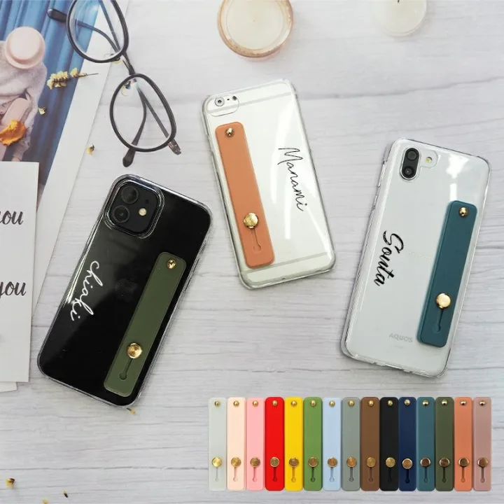 ベルト付きのハードスマホケース