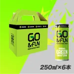 GO&FUN GREEN ENERGY DRINK 250ml缶 6本セット