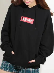 WEGO／ウィゴー ARMYボックスロゴプルパーカー
