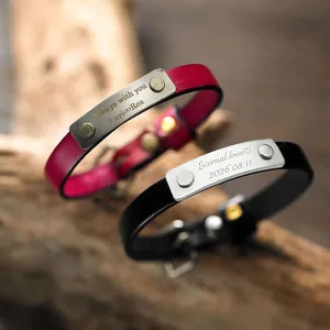 Fiss／フィス ペアブレスレット 愛を刻むレザーブレスレット