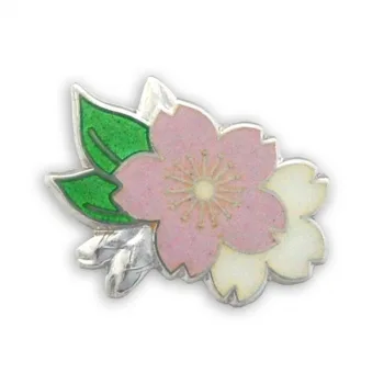 安藤七宝店 ピンブローチ・植物 桜