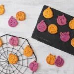 かぼちゃと紫芋のサクサクハロウィンクッキー
