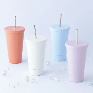 <strong>Francfranc／フランフラン</strong> ストロー付きステンレスタンブラー