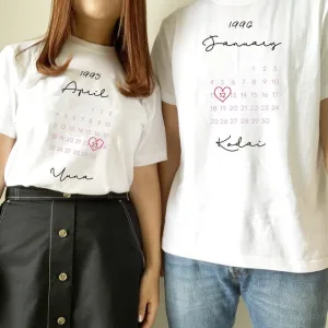 誕生日を着る jooves／ジューブス カップルTシャツ