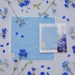 hanairo タオルハンカチ 「delphinium」