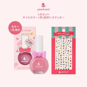 Peachand／ピーチアンド 2点セット(ネイル1色選択) / ステッカー