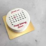 シンプルカレンダーケーキ