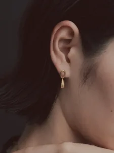 novice／ノーヴィス Drop Hoop Pierce［Stainless］