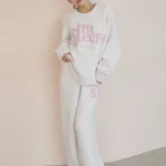 パウダースリーピーロゴジャガードプルオーバー&ロングパンツセット