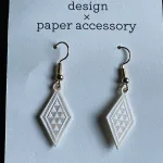つづれや Nanbu hishizashi design×paper accessory（青×白）