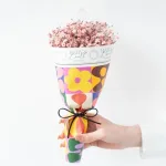 かすみ草 花束 Baby's breath BOX サーモンピンク