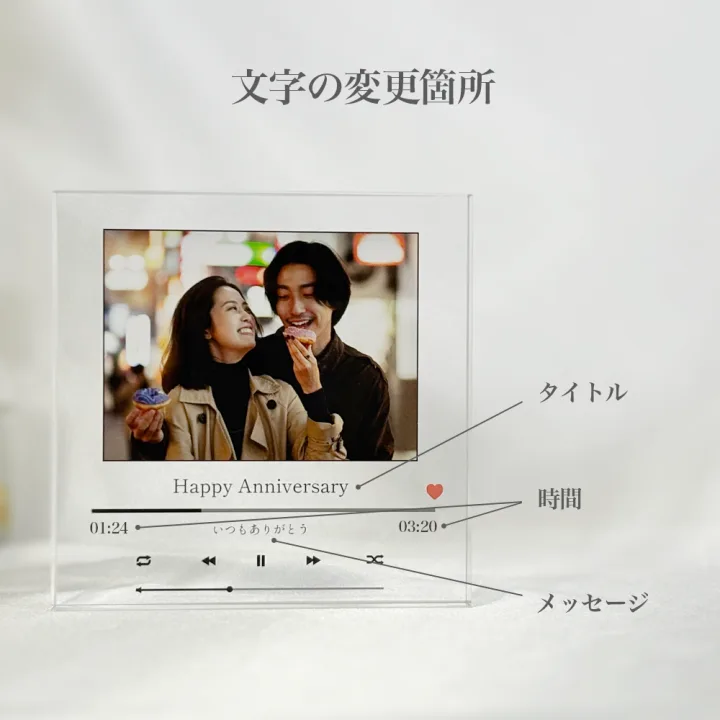 音楽プレーヤー風デザインでおしゃれに