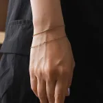 レイヤードチェーンブレスレット ゴールド