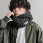 2WAYリバーシブル フード型ネックウォーマー